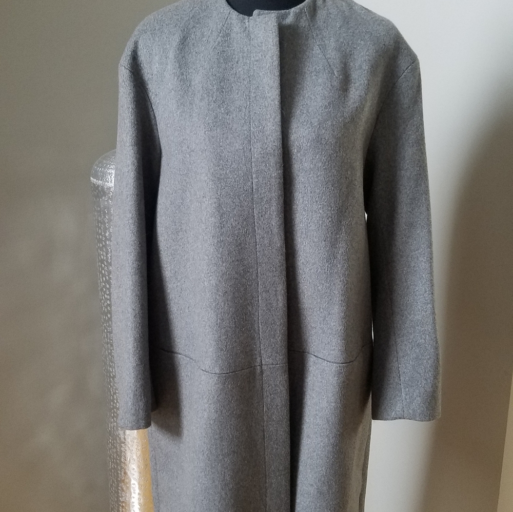 H&M Grey Wool Blend Coat